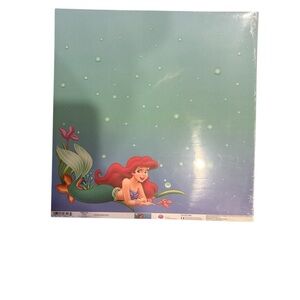 Ariel Little Mermaid scrapbook paper